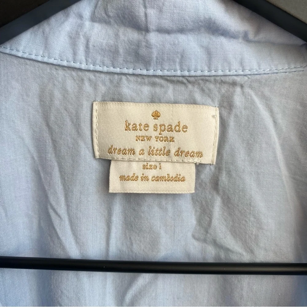 NWOT Kate Spade New York Frenchie Pajama Top, Size 1